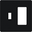 Lutron, Fassada Wallplates, FG-2-TD-BL