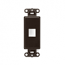 Leviton, QuickPort&reg; Decora 1-Port Insert, 41641-B