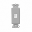 Leviton, QuickPort&reg; Decora 1-Port Insert, 41641-GY