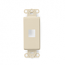 Leviton, QuickPort&reg; Decora 1-Port Insert, 41641-I
