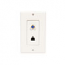 Leviton, Decora Standard Telephone/Video Wall Jack, 40959-W