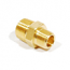 IW, 3/8" X 1/4" Red Brass Nipple, P-306-R-64, M67309