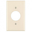 Leviton, 82004, 1 Gang Single Receptacle, Almond, Wall Plate 