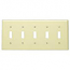 Cooper, 2155A, 5 Gang 5 Toggle Switch, Almond, Wall Plate 