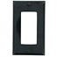 Leviton, 80401-E, 1 Gang Decora/GFI, Black, Wall Plate 