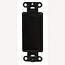 Leviton, 80414-E, QuickPort Decora/GFI Multimedia Blank Insert, Black 