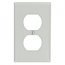 Leviton, 87003, 1 Gang Duplex Receptacle, Plastic, Wall Plate 