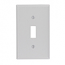 Leviton, 87001, 1 Gang Toggle Switch, Gray, Wall Plate
