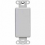 Leviton, 80414-GY, QuickPort Decora/GFI Multimedia Blank Insert, Gray
