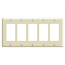 Leviton, 80423-I, 5 Gang 5 Decora/GFI, Ivory, Wall Plate