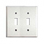 Mulberry, 83872, 2 Gang 2 Toggle Switch, Chrome Jumbo, Wall Plate