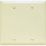 Mulberry, 84852, 2 Gang 2 Blank, Jumbo, Metal, Ivory, Wall Plate