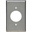 Mulberry, 97891, 1 Gang Single Receptacle, Jumbo, Stainless Steel, Wall Plate