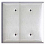 Mulberry, 97852, 2 Gang 2 Blank, Jumbo, Stainless Steel, Wall Plate