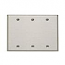 Mulberry, 83153, 3 Gang 3 Blank, Chrome, Wall Plate 