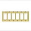 Mulberry, 64406, 6 Gang 6 Decora/GFI, Polished Brass, Wall Plate