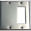 Mulberry, 97422, 2 Gang 1 Decora/GFI 1 Blank, Stainless Steel, Wall Plate