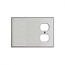 Mulberry, 97423, 3 Gang 1 Duplex Receptacle 2 Blank, Stainless Steel, Wall Plate