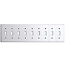 Mulberry, 97079, 9 Gang 9 Toggle Switch, Stainless Steel, Wall Plate