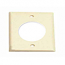 Mulberry, 84223, 2 Gang Single Receptacle 50 Amp, Metal, Ivory, Wall Plate