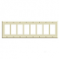 Mulberry, 84408, 8 Gang 8 Decora/GFI, Metal, Ivory, Wall Plate