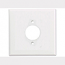 Mulberry, 86774, 2 Gang 1 Single Receptacle, Metal, White, Wall Plate