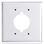 Mulberry, 86223, 2 Gang 1 Single Receptacle 50 Amp, Metal, White, Wall Plate