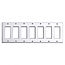 Mulberry, 86407, 7 Gang 7 Decora/GFI, Metal, White, Wall Plate
