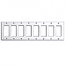 Mulberry, 86408, 8 Gang 8 Decora/GFI, Metal, White, Wall Plate