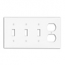 Leviton, P38-W,  4-Gang 3-Toggle 1-Duplex Device Combination Wallplate, Standard Size, White