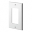 Leviton, 80401-NW, 1 Gang Decora/GFI, White, Plastic Nylon, Wall Plate
