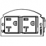 Wiremold, Evolution 6AT Series, 68REC, Poke-Thru Device