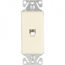 Cooper Wiring Devices, 9545-4DS, Aspire Single Phone Jack Insert