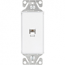 Cooper Wiring Devices, 9545-4WS, Aspire Single Phone Jack Insert