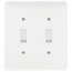 Mulberry, Princess 2 Gang 2 Toggle Wall Plate, 76072