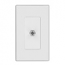 Leviton, 1-Gang Plastic Adapter CATV Jack, 80381-W