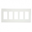 Leviton, 5-Gang Decora Plus Screwless Snap-On Wallplate, 80321-SW