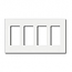 Lutron, Nova T Wallplates, NT-R3R3R3R3-FB-WH