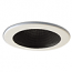 NL-411 4" Black Adjustable Stepped Baffle with Ring