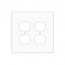 Cooper Wiring Devices, 2-gang Mid-Size Polycarbonate Duplex Receptacle Wallplate, PJ82W