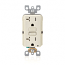 Leviton GFTR2-T SmarTest Self-Test SmartlockPro Slim GFCI Tamper-Resistant Receptacle with LED Indicator, 20-Amp, Light Almond