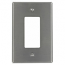 Leviton SO26 Decora Wallplate, Oversized, 1 Gang, Stainless Steel