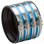 Mission, 10" Heavyweight Husky,No Hub Coupling, Blue, M77170