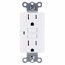 Global, ARK20-TR-W, GFI Self Testing Receptacles, White, M77998