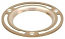 Matco-Norca 4 in Brass Closet Flange, M78243