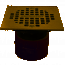 Jones Stephens, D53298, 2" Over Pipe Fit Drain Base with 2" Plastic Spud 4" Polished Brass Strainer PVC, M78289
