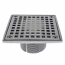 Jones Stephens, D60942 ,4" Square Chrome Plated Strainer w/ 2" Brass Spud, M78295