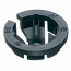 ARLINGTON, NM94, 1/2" Black Button Non-Metallic Push-In Cable Connector, M78424