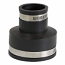 EVERFLOW,4831 ,3 X 1-1/2" Black Flexible Pvc Rubber Coupling with Stainless Steel Clamps, M78455