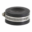 EVERFLOW, 1720 , 2" Black Flexible PVC Pipe Cap with Stainless Steel Clamps, M78464